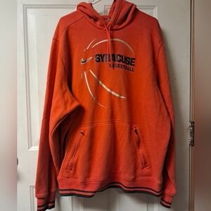VTG. Nike NCAA Syracuse Orangemen Basketball Mens XXL Pullover Hoodie. Orange